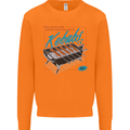 Abs Kebabs Funny Gym Overweight Fat Mens Sweatshirt Jumper Orange
