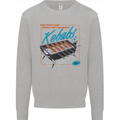Abs Kebabs Funny Gym Overweight Fat Mens Sweatshirt Jumper Sports Grey