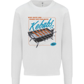 Abs Kebabs Funny Gym Overweight Fat Mens Sweatshirt Jumper White