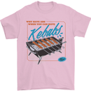 Abs Kebabs Funny Gym Overweight Fat Mens T-Shirt 100% Cotton Light Pink