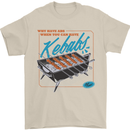 Abs Kebabs Funny Gym Overweight Fat Mens T-Shirt 100% Cotton Sand