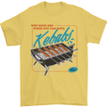 Abs Kebabs Funny Gym Overweight Fat Mens T-Shirt 100% Cotton Yellow