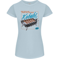 Abs Kebabs Funny Gym Overweight Fat Womens Petite Cut T-Shirt Light Blue