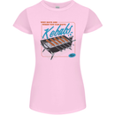 Abs Kebabs Funny Gym Overweight Fat Womens Petite Cut T-Shirt Light Pink