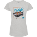 Abs Kebabs Funny Gym Overweight Fat Womens Petite Cut T-Shirt Sports Grey