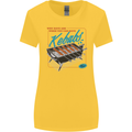 Abs Kebabs Funny Gym Overweight Fat Womens Wider Cut T-Shirt Yellow