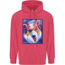Abstract Australian Shepherd Dog Childrens Kids Hoodie Heliconia