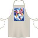 Abstract Australian Shepherd Dog Cotton Apron 100% Organic Natural