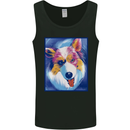Abstract Australian Shepherd Dog Mens Vest Tank Top Black