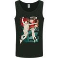 Abstract Basketball Design Mens Vest Tank Top Black