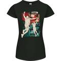 Abstract Basketball Design Womens Petite Cut T-Shirt Black