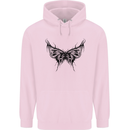 Abstract Butterfly Childrens Kids Hoodie Light Pink