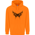 Abstract Butterfly Childrens Kids Hoodie Orange