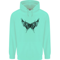 Abstract Butterfly Childrens Kids Hoodie Peppermint