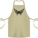Abstract Butterfly Cotton Apron 100% Organic Khaki