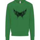 Abstract Butterfly Kids Sweatshirt Jumper Irish Green