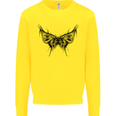 Abstract Butterfly Kids Sweatshirt Jumper Yellow