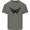 Abstract Butterfly Mens Cotton T-Shirt Tee Top Charcoal