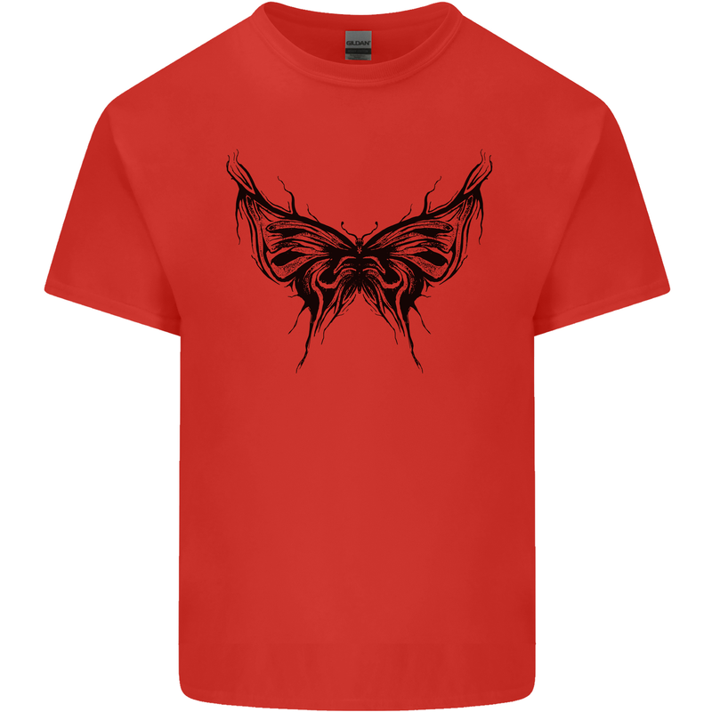 Abstract Butterfly Mens Cotton T-Shirt Tee Top Red