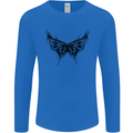 Abstract Butterfly Mens Long Sleeve T-Shirt Royal Blue