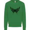 Abstract Butterfly Mens Sweatshirt Jumper Irish Green