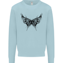 Abstract Butterfly Mens Sweatshirt Jumper Light Blue