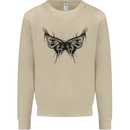 Abstract Butterfly Mens Sweatshirt Jumper Sand