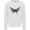Abstract Butterfly Mens Sweatshirt Jumper White