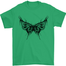 Abstract Butterfly Mens T-Shirt 100% Cotton Irish Green