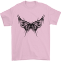 Abstract Butterfly Mens T-Shirt 100% Cotton Light Pink