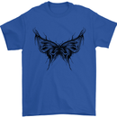 Abstract Butterfly Mens T-Shirt 100% Cotton Royal Blue