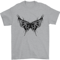 Abstract Butterfly Mens T-Shirt 100% Cotton Sports Grey