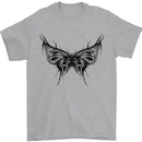 Abstract Butterfly Mens T-Shirt 100% Cotton Sports Grey