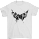 Abstract Butterfly Mens T-Shirt 100% Cotton White