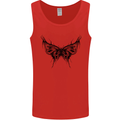 Abstract Butterfly Mens Vest Tank Top Red