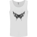 Abstract Butterfly Mens Vest Tank Top White