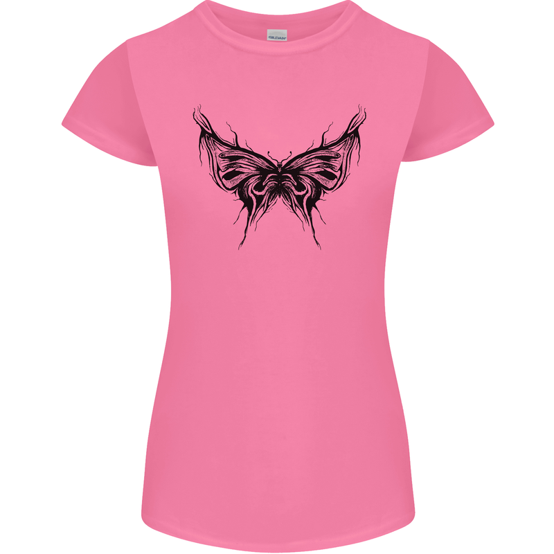 Abstract Butterfly Womens Petite Cut T-Shirt Azalea