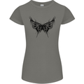 Abstract Butterfly Womens Petite Cut T-Shirt Charcoal