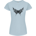 Abstract Butterfly Womens Petite Cut T-Shirt Light Blue