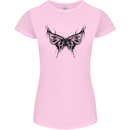 Abstract Butterfly Womens Petite Cut T-Shirt Light Pink