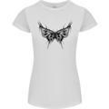 Abstract Butterfly Womens Petite Cut T-Shirt White