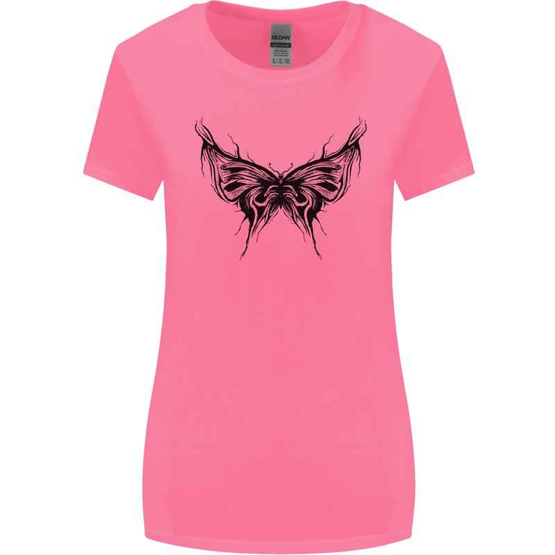 Abstract Butterfly Womens Wider Cut T-Shirt Azalea