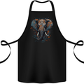 Abstract Elephant Cotton Apron 100% Organic Black