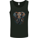 Abstract Elephant Mens Vest Tank Top Black