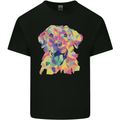 Abstract Labrador Dog Kids T-Shirt Childrens Black