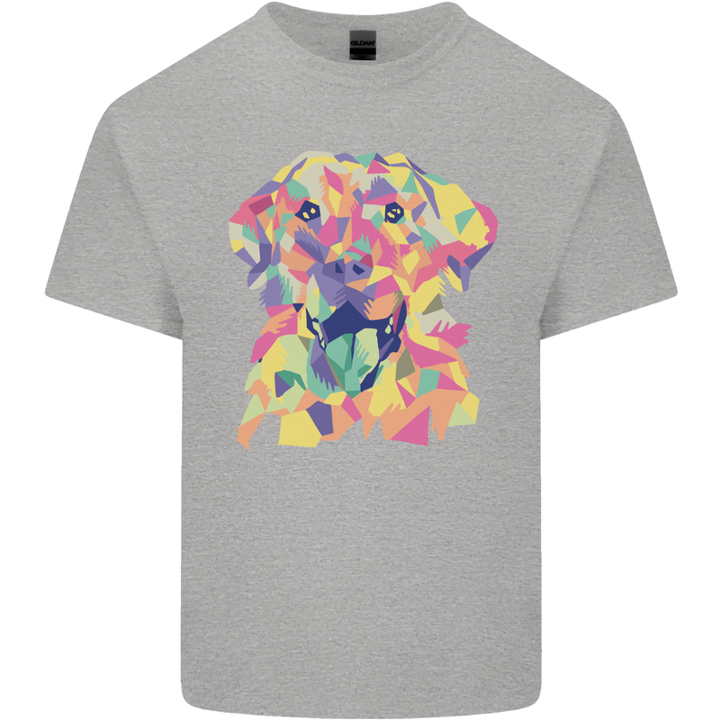 Abstract Labrador Dog Kids T-Shirt Childrens Sports Grey