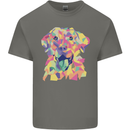 Abstract Labrador Dog Mens Cotton T-Shirt Tee Top Charcoal