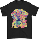 Abstract Labrador Dog Mens T-Shirt 100% Cotton Black