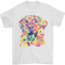 Abstract Labrador Dog Mens T-Shirt 100% Cotton White