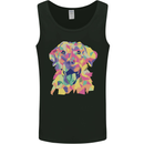 Abstract Labrador Dog Mens Vest Tank Top Black